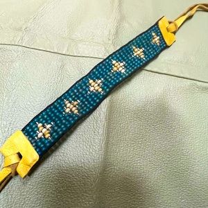 Handmade Peyote/Miyuki bracelet. Boho, hippie, western, cowgirl, earthy.